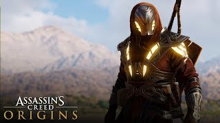 Assassins Creed Origins  How to Unlock Secret Legendary Outfit Isu Armor Outfit FULL TUTORIAL [upl. by Arannahs816]