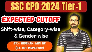 SSC CPO 2024 Tier1 Analysis Expected cutoff by Shubham Sir RBE [upl. by Esenahs73]