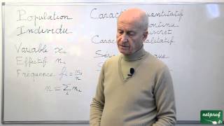 07 Statistiques Seconde  Définitions population variable caractère qualitatif quantitatif [upl. by Amek]