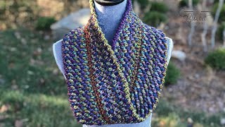 Crochet Infinity Reverse Single Crochet Cowl Pattern  EASY  The Crochet Crowd [upl. by Danila547]