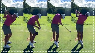 Collin Morikawa Driver Swing Rotation Through Impact [upl. by Orelee]