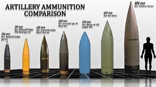 Artillery Ammunition Comparison by Caliber [upl. by Adelheid286]