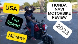 Honda Navi 2023  Motor bike Review 2023  My first Bike USA [upl. by Iduj]