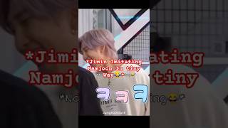 Bts Jimin Imitating☺️Namjoon In Tiny Way😂 shortsfeed minimoni viralshorts [upl. by Llemrej]