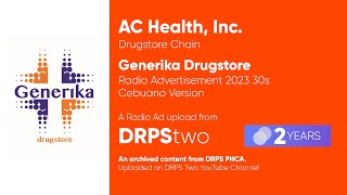 Generika Drugstore Radio Ad 2023 30s Cebuano Version [upl. by Aivle968]