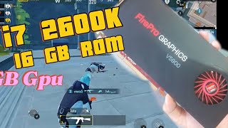 Pubg Mobile test in i7 2600k  2GB GPU 🥔 🥔  Pubg Test in 2024  Graphics Card AMD Fire pro v5900 [upl. by Rebme]