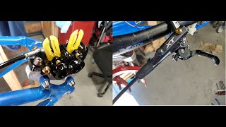 How to Setup a Shigura  Shimano XT M8000 Magura MT5 Hydraulic Disc Brake [upl. by Cher]