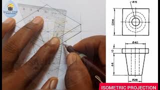 CIRCLE CURVE AND ARC IN ISOMETRIC USING ORDINATE METHOD OF CONSTRUCTION [upl. by Refinnaej551]