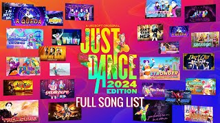 Just Dance 2024 Edition Lista de Canciones Completa  Full Song List Alts Just Dance [upl. by Aronoel]