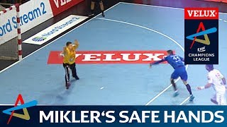 Mikler saves the match  Round 4  VELUX EHF Champions League 201819 [upl. by Trebo]