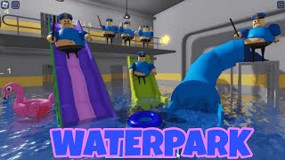 WATERPARK Barrys Prison Run roblox waterpark robloxgames [upl. by Terle]