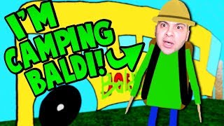 PLAYING AS CAMPING BALDI Lets go camping  Baldis Basics Roblox Roleplay [upl. by Sitelc]