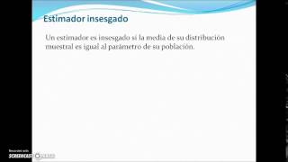 Propiedades de Estimadores [upl. by Catlin]