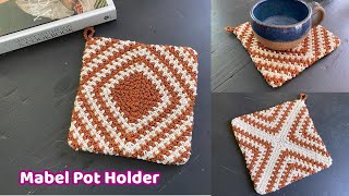 Crochet the Mabel Pot Holder  Complete Tutorial  Pot Holders Galore Crochet Along 2023 [upl. by Britni]