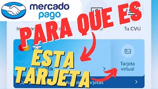 Tarjeta virtual MERCADO PAGO¿Qué es una tarjeta virtual de Mercado Pago [upl. by Ahsinaw]