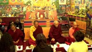 LOSAR 2014  Guru Puja con Lama Lawang ed i monaci tibetani [upl. by Alehc312]