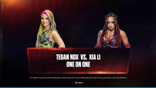 Tegan Nox vs Xia Li TBD WWE 2K24 [upl. by Moureaux]