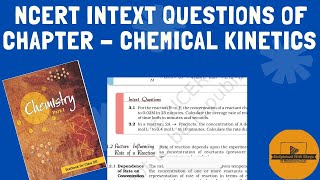 Intext Questions of chapter Chemical Kinetics from NCERT  Chemistry Class 12th  NEET  CBSE [upl. by Tedric447]