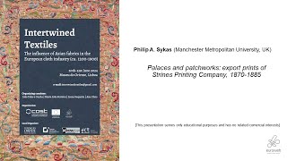 Philip A Sykas  Palaces and patchworks export prints of Strines Printing Company [upl. by Derdlim867]