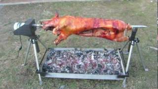 Whole Hog Rotisserie Spit by PigOut Roasters [upl. by Othella]