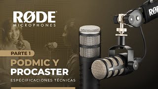 RØDE  Especificaciones técnicas de los micrófonos dinámicos Podmic y Procaster  Parte 1 [upl. by Randi]