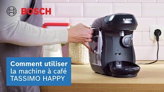 Première utilisation TASSIMO HAPPY – Guide complet  Bosch Electroménager France [upl. by Vanna]