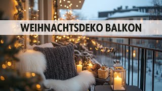 Winterliche Balkon und Terrassendeko 28 moderne Ideen die verzaubern weihnachtsdekoration [upl. by Ress]