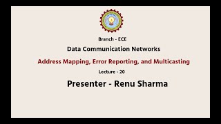 Data Communication NetworksAddress Mapping Error Reporting and MulticastingAKTU DigitalEducation [upl. by Porta]