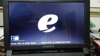 eMachines em350 Netbook Factory Restore [upl. by Bell]