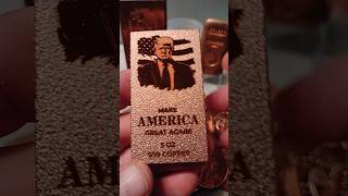 5 oz copper bar with Donald Trump on it [upl. by Auod]