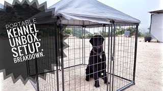 Portable Dog Kennel From Retriever…Unbox…Setup…Breakdown [upl. by Sybilla128]