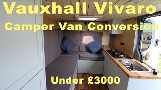 Vauxhall Vivaro Camper Van Conversion  Van Tour [upl. by Donald]