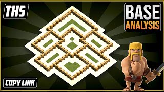 NEW Beast TH5 HYBRIDTROPHY Base 2023 COC Town Hall 5 TH5 Trophy Base Design  Clash of Clans [upl. by Saunders]