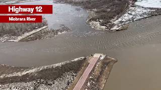 Historic Flooding  Niobrara River at Highway 12 [upl. by Asyl]