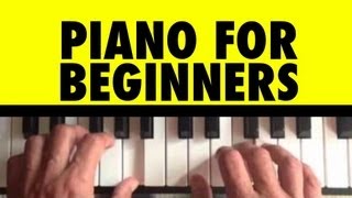 Piano Lessons for Beginners Lesson 3 How to Play Piano Chords Easy Free Tutorial Online Notes [upl. by Aerdna]