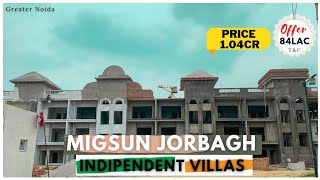 Migsun jorbagh Indipendent Villas greater noida ☎️ 7017814651 [upl. by Toiboid]