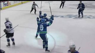 Mikael Samuelsson 62 Goal  Canucks Vs Kings  R1G5 2010 Playoffs  042310  HD [upl. by Atisor]