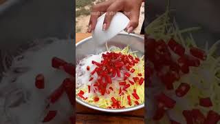 Fish fry and mango chilli  shorts viral mango crispy [upl. by Alehcim586]