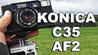 Konica C35 AF2 Film Camera Review Photos BACK TO ANALOG 9 [upl. by Sheena]