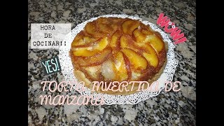 👉TORTA INVERTIDA DE MANZANA👈 RÁPIDA FÁCIL Y DELICIOSA ✔  Giovi García [upl. by Hassett669]