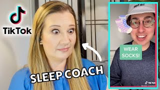 Sleep Coach Reacts to TikTok Sleep Hacks [upl. by Ainex]