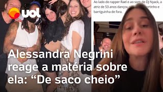 Alessandra Negrini critica notícia sobre corpo e roupas dela e reage 53 anos não pode Saco cheio [upl. by Atnwahs891]