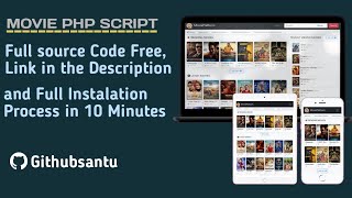 PHP Movie CMS Portal  Full source code Free  Full Installation Video  IMDB import [upl. by Danette895]