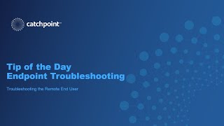 Endpoint Troubleshooting [upl. by Aluap]