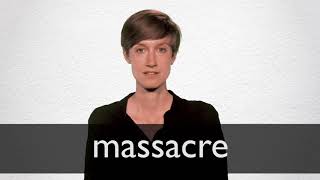 How to pronounce MASSACRE in British English [upl. by Ronacin]