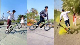 BMX Cycle Stunt  New bmx cycle stunt tik tok video  BMXCycleStunt​ [upl. by Asserak]