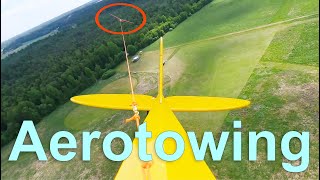 My first attempt at aerotowing an RC glider [upl. by Dnarud]