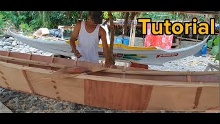 This is How I Make a Boat TUTORIAL Paggagawa ng Bangka [upl. by Tynan]