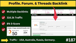 Create High Quality Profile Backlinks Forum Backlink and Threads backlink  Increase Your Traffic [upl. by Neztnaj]