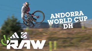 EPIC CONDITIONS  Pal Arinsal ANDORRA World Cup DH MTB [upl. by Edijabab217]